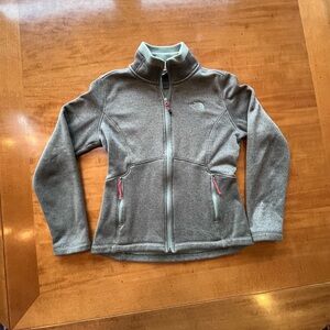 Women’s North Face full zip stand collar jacket fleece interior size small